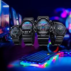 G-Shock Classic Style GA-100RGB-1AER Virtual Rainbow Watch -Professional Watch Store g shock ga 100rgb 1aer virtual rainbow 14875732
